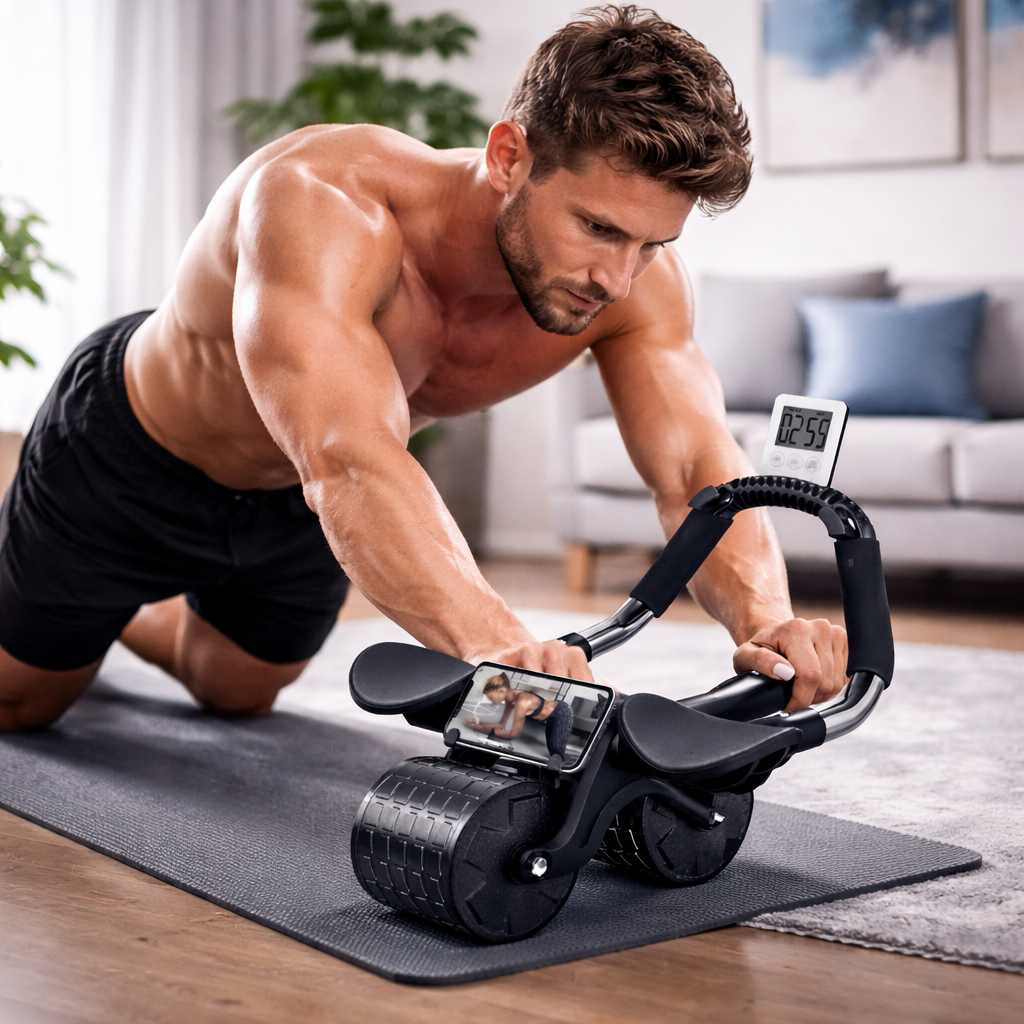 Rueda abdominal: Ejercicio Cómodo y Seguro En Casa