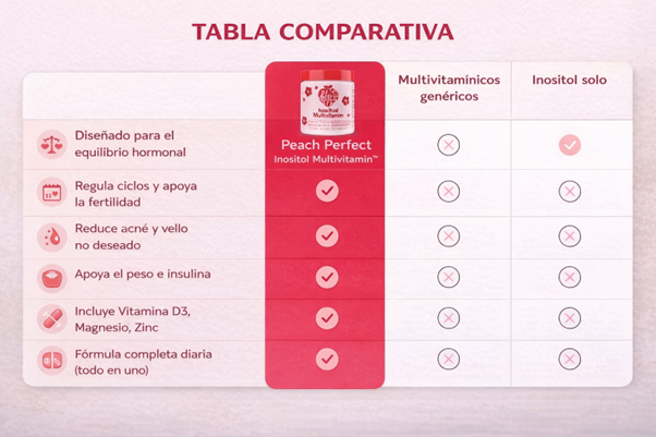 Inositol Peach Perfect – Mejora Tu Equilibrio Hormonal 🍑