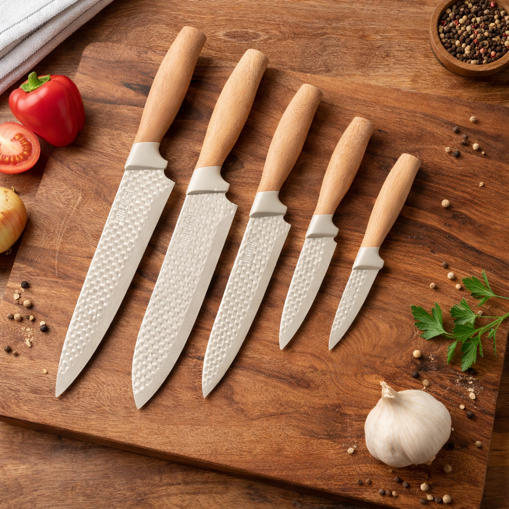 Set Cuchillos Cocina Profesional Moderno